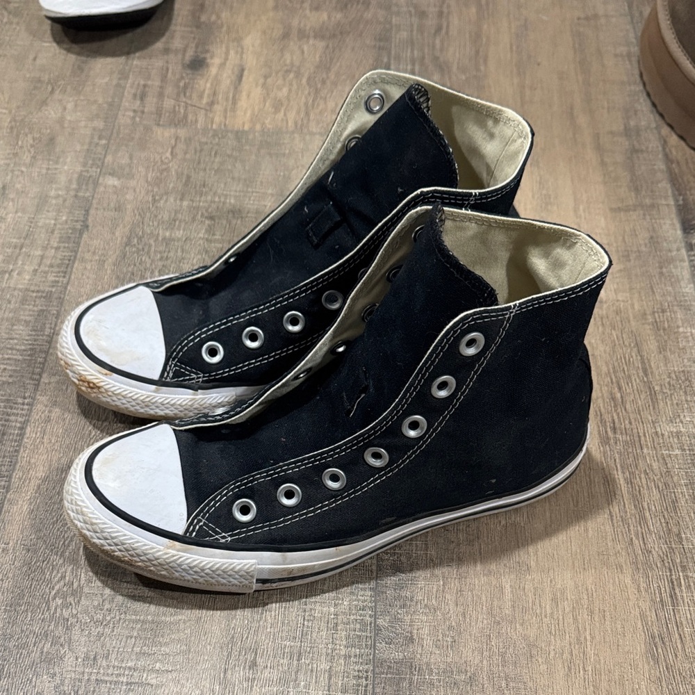 Converse Black and White High-Tops